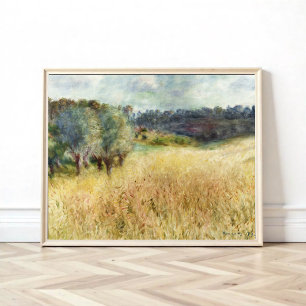 Wheatfield av Auguste Renoir Poster