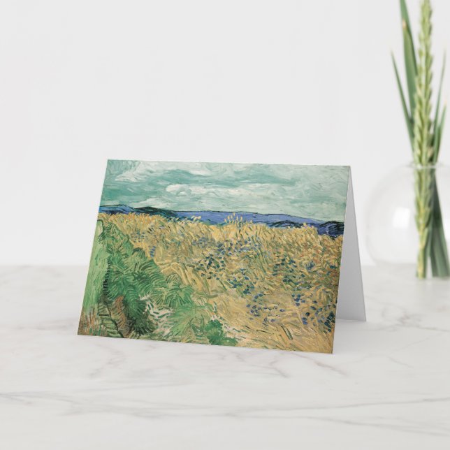 Wheatfield med kornblommor | Vincent van Gogh Kort (Framsida)