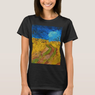 Wheatfield med Kråkor, 1890 av Vincent van Gogh T Shirt