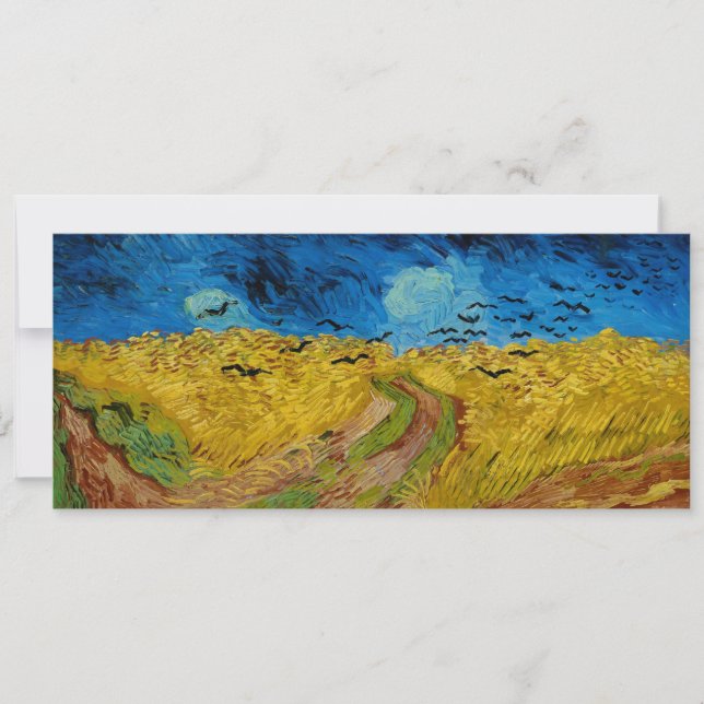 Wheatfield med Kråkor av Vincent van Gogh (1890) (Framsida)