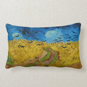 Wheatfield med Kråkor av Vincent van Gogh (1890) Lumbarkudde
