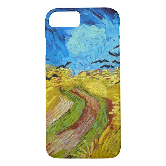 Wheatfield med Kråkor, Van Gogh Case-Mate iPhone Skal (Baksida)