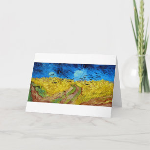 Wheatfield med Kråkor, Van Gogh Kort