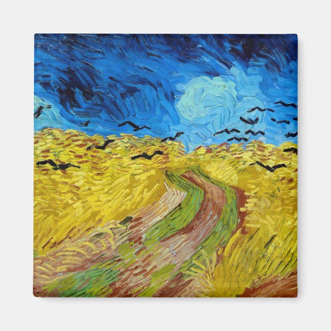 Wheatfield med Kråkor, Van Gogh Magnet (Framsidan)