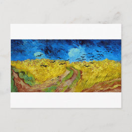 Wheatfield med Kråkor, Van Gogh Vykort