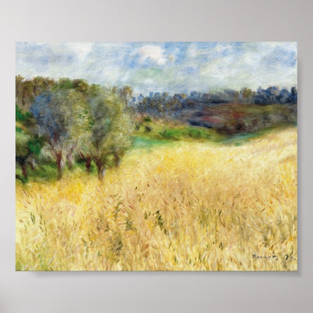 Wheatfield - Pierre-Auguste Renoir Poster (Framsidan)