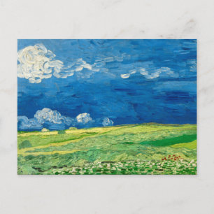 Wheatfield Under Thunderclouds av Vincent van Gogh Vykort
