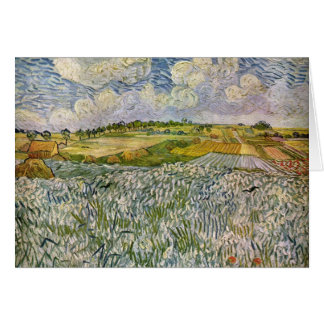 Wheatfields av Van Gogh Hälsningskort
