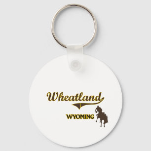 Wheatland Wyoming stadsklassiker Nyckelring