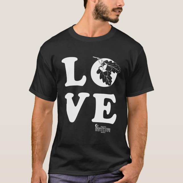 Wheaton Montessori Kärlek T Shirt (Framsida)