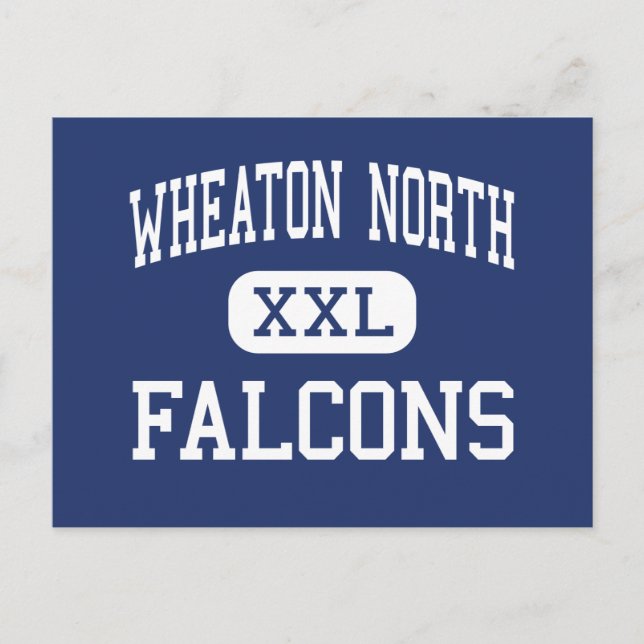 Wheaton North - Falcons - High Wheaton Illinois Vykort (Framsida)