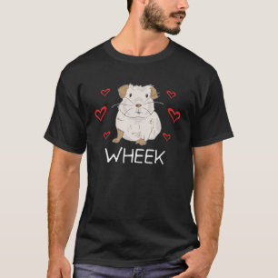 Wheek Cute Guinea Gris Kärlek Pet Julafton T Shirt