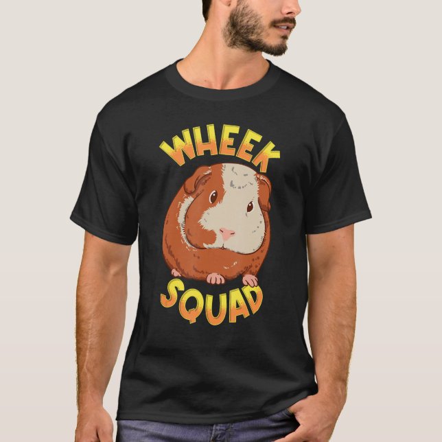 Wheek Squad Guinea Gris Hamster Pet Rodent Hamster T Shirt (Framsida)