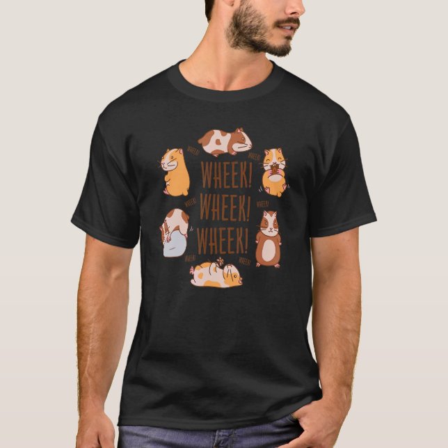 Wheek Wheek Mata mig Human Djurälskare Animal Owne T Shirt (Framsida)