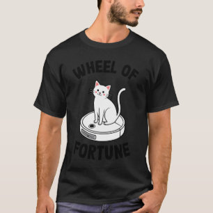 Wheel of Fortune Robotdammsugare Rolig Katt 3 T Shirt