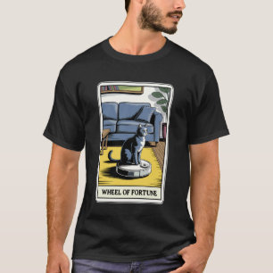 Wheel of Fortune Robotdammsugare Rolig Tarot T Shirt