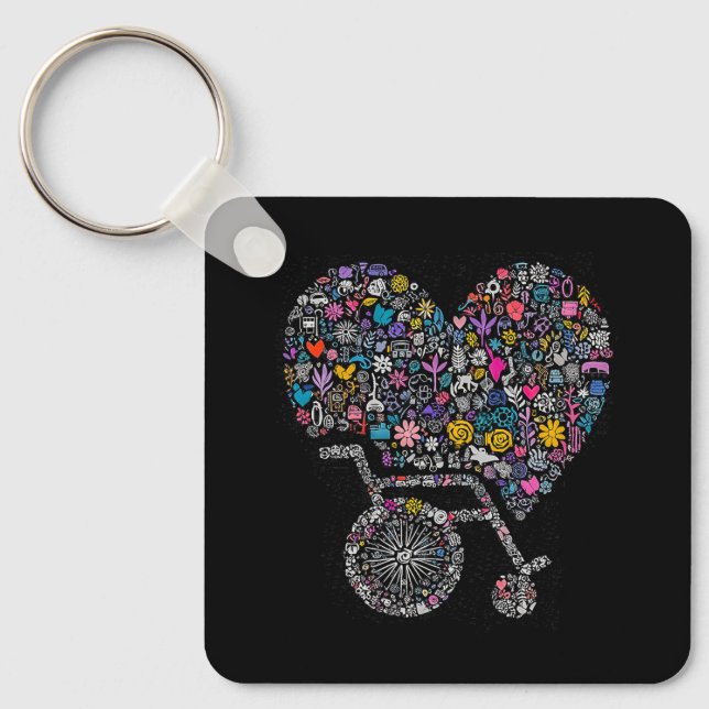 Wheel of Many Lives Nyckelring (Framsida)