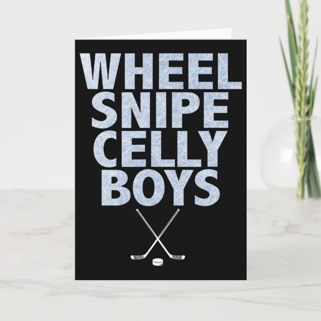 Wheel Snipe Celly Pojkar Hockey  Kort (Framsida)