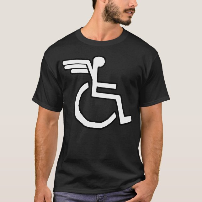 WHEELCHAIR FLIER! T SHIRT (Framsida)
