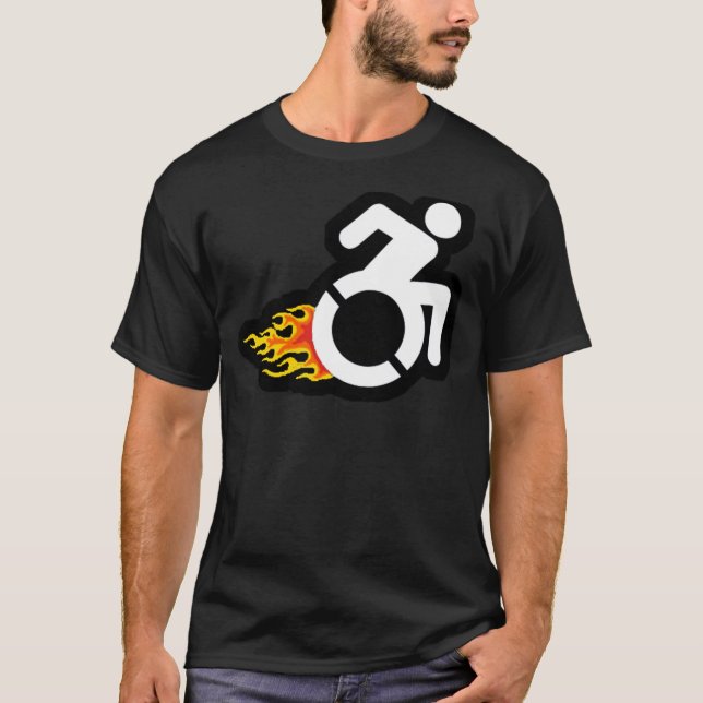 WHEELCHAIR HOTROD! T SHIRT (Framsida)