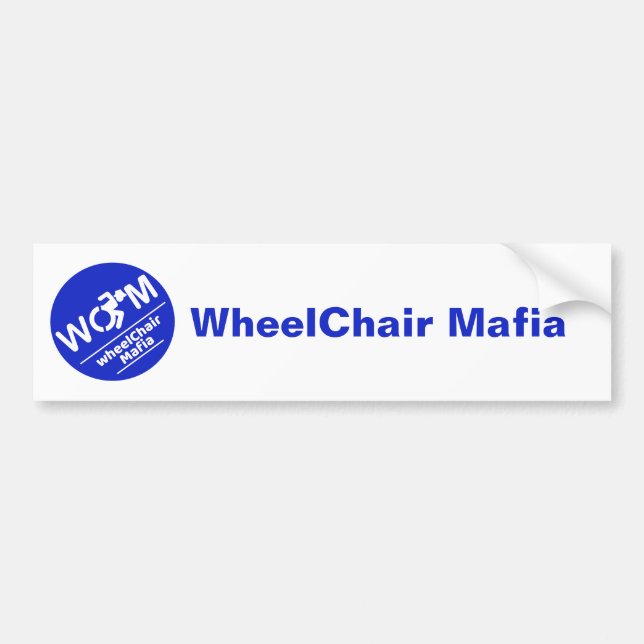 WheelChair Mafia bumper sticker Bildekal (Framsidan)