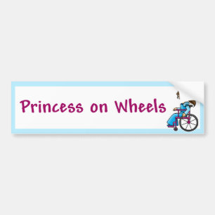 WheelchairPrincessBumper Bildekal