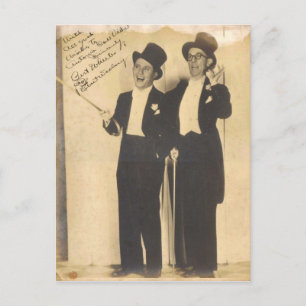 Wheeler och Woolsey Classic Comedy Team Postcard Vykort