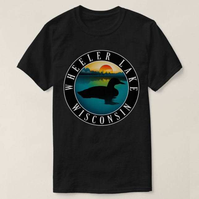 Wheeler Sjö Wisconsin Loon T Shirt (Design framsida)