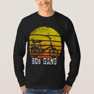 Wheelie Bike High-Riser 80-talets Biker Gang Hipst T Shirt