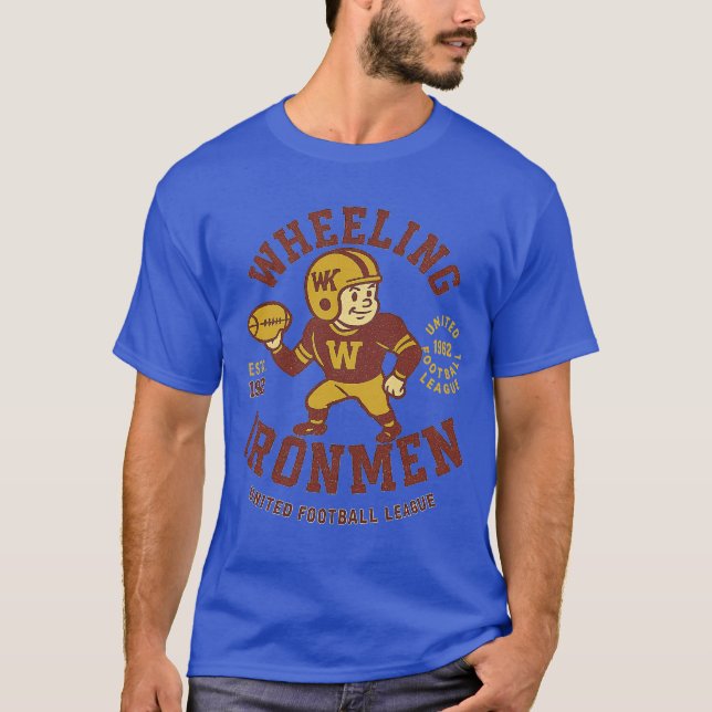 Wheeling Ironmen Football - Estd. 1962 T Shirt (Framsida)