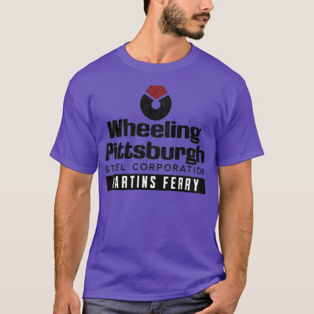 Wheeling Pittsburgh Steel - Martins Ferry T Shirt (Framsida)