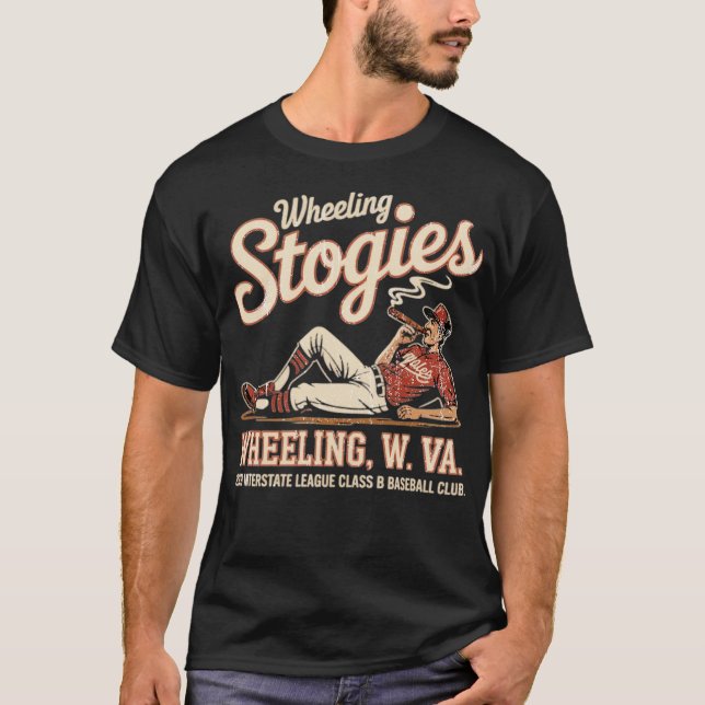 Wheeling Stogies - Väster Virginia T Shirt (Framsida)
