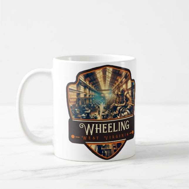 Wheeling, West Virginia | Vintage Kaffemugg (Vänster)