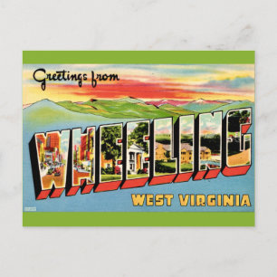 Wheeling WV Vintage vykort