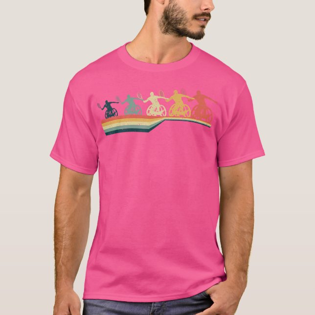 Wheelstol Tennis Funny T Shirt (Framsida)