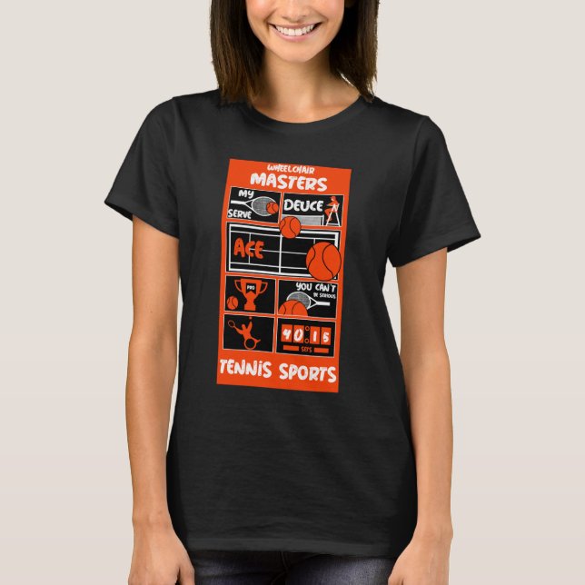 Wheelstol Tennis Players T-Shirt (Framsida)