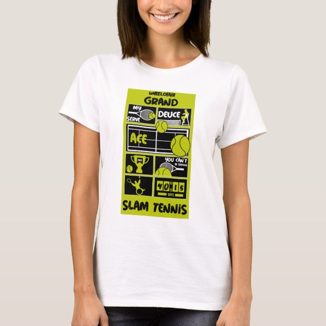 Wheelstol Tennis Players T-Shirt (Framsida)