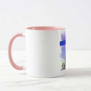 "WHEEW Chille" Rosa Coffee Kopp för "dessa dagar"