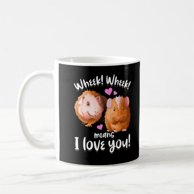 Whei I Kärlek You Guinea Gris Kaffemugg (Vänster)
