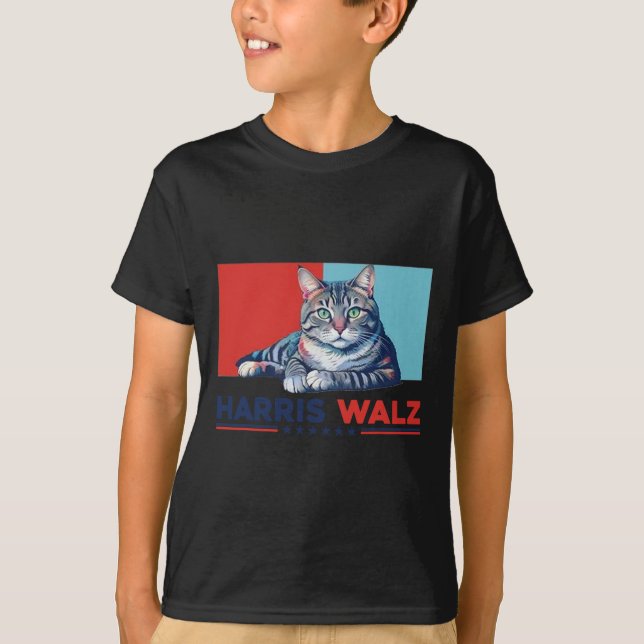 Wheimer 2024 Funny Cat Election Kamala Harris T Shirt (Framsida)