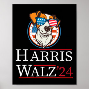 Wheimer 2024 Rolig hund Val Kamala Harris Tim Poster