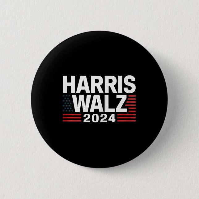 Wheimer 2024 Val Kamala Harris Tim W Waltz 1 Knapp (Framsida)