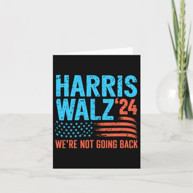 Wheimer 2024 Val Kamala Harris Tim Waltz 2024 Kort (Framsida)