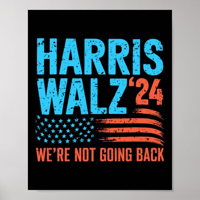 Wheimer 2024 Val Kamala Harris Tim Waltz 2024 Poster (Framsidan)