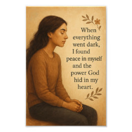 When Everything Went Dark Inspirational Faith Fototryck