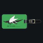 When Gators Fly Luggage Tag Bagagebricka<br><div class="desc">A wonderfully snarky flying gator to identify your luggage. It's easy to customize.</div>