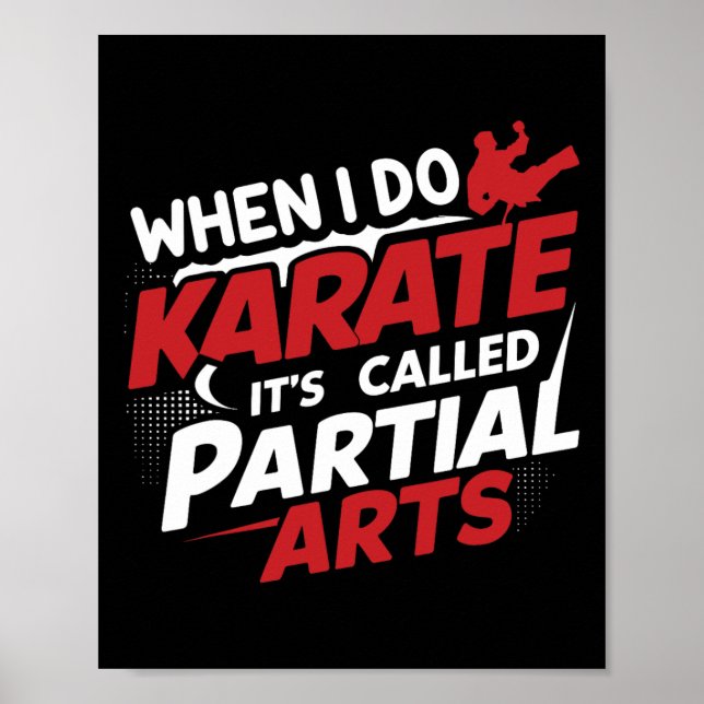 When I Do Karate It's Called Partial Arts 7  Poster (Framsidan)