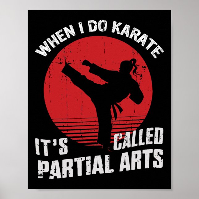 When I Do Karate It's Called Partial Arts  Poster (Framsidan)