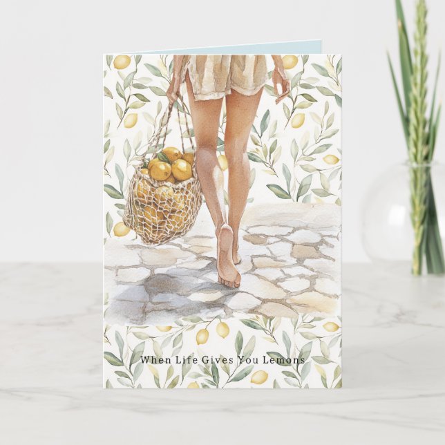 When Life Gives Lemons Make Lemonade Kort (Framsida)