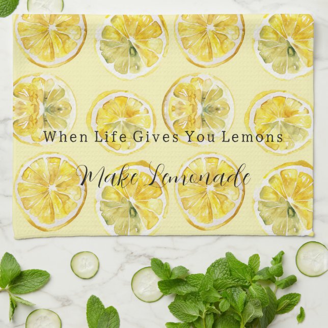 When Life Gives You Lemons Kökshandduk (Vikta)